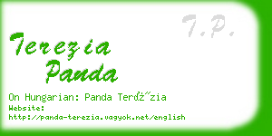 terezia panda business card